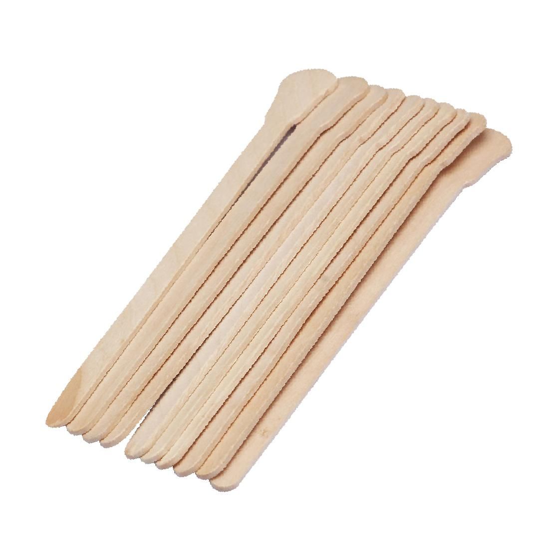 10pcs Wooden Waxing Wax Spatula Tongue Disposable Bamboo