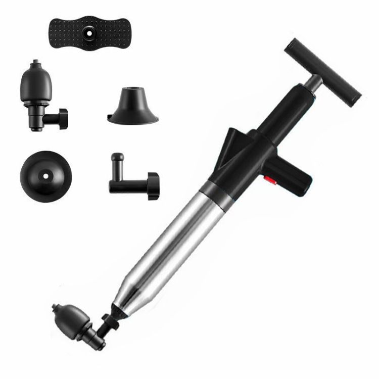 Toilet Pipe Dredger Toilet Sewer Floor Drain HX28 (Black)