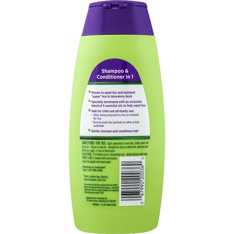 Shampoo+Cond. In 1, Repels Lice & Super Lice