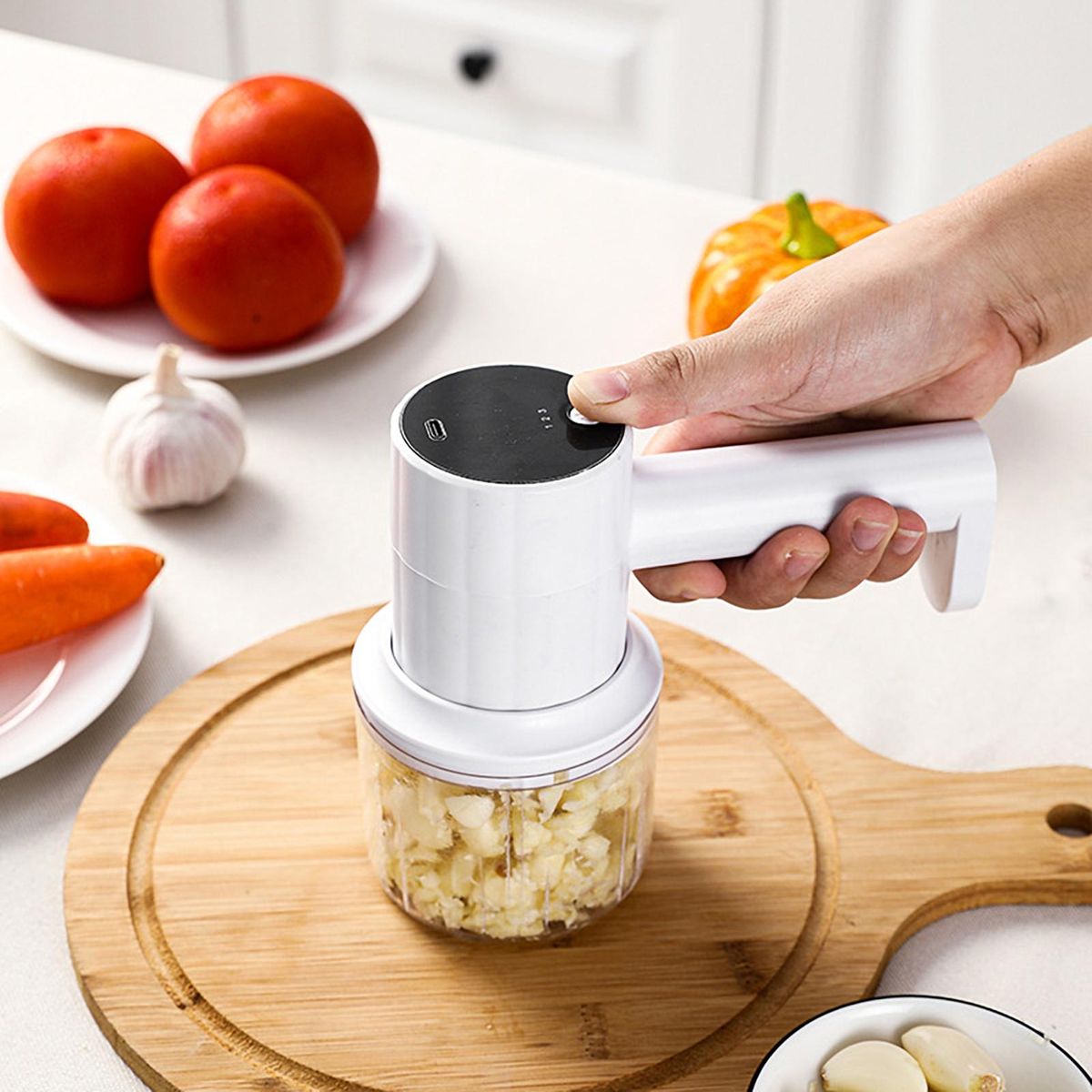 Electric Egg Beater Wireless Design Electric Egg Whisk White