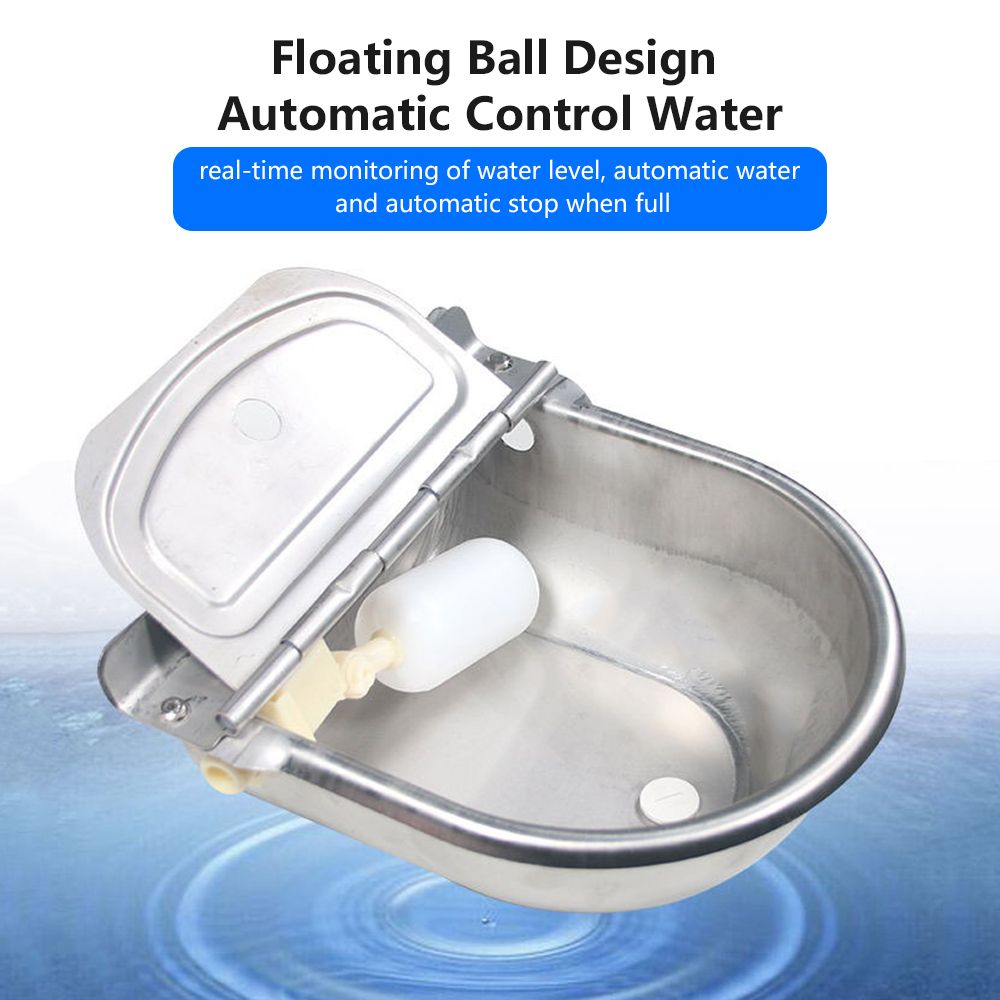 Stainless Steel Automatic Waterer Pet Livestock Tool Animals