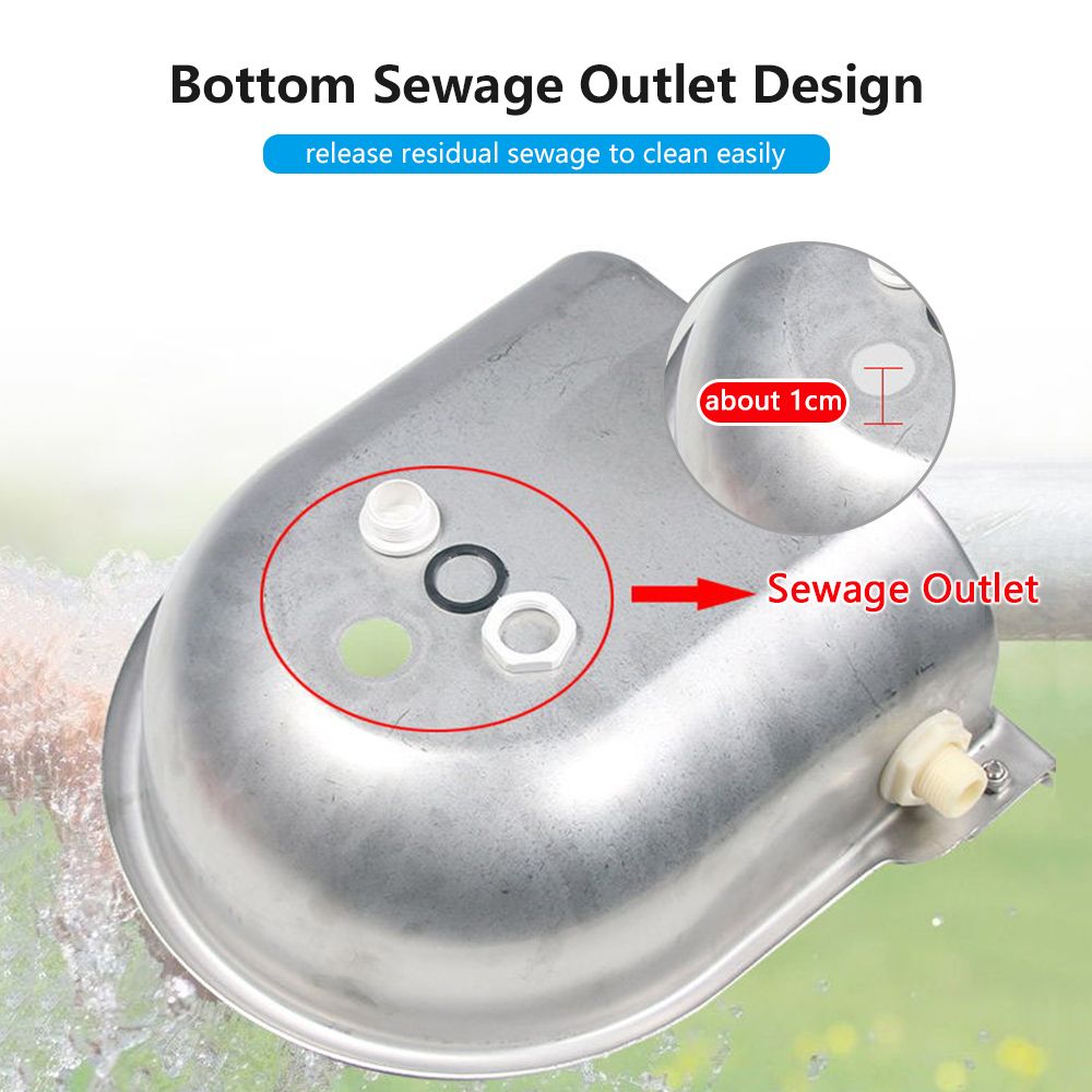 Stainless Steel Automatic Waterer Pet Livestock Tool Animals