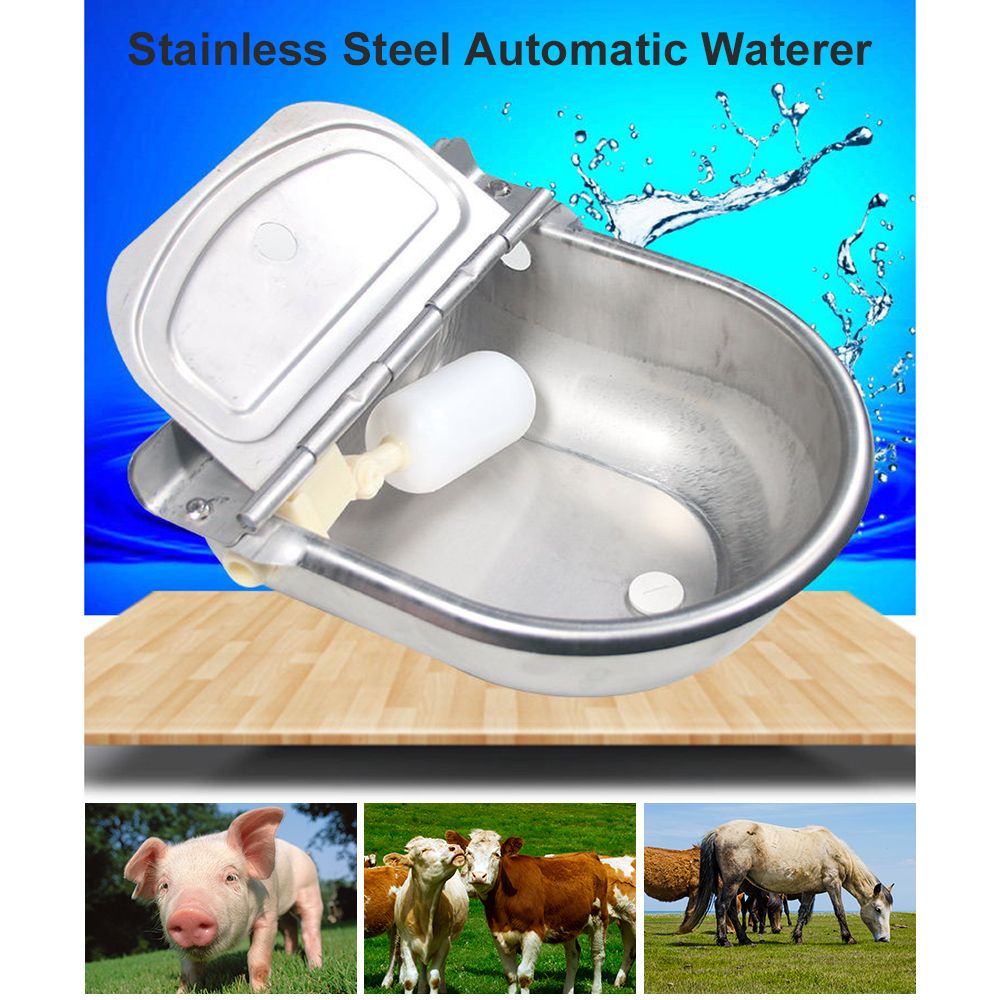 Stainless Steel Automatic Waterer Pet Livestock Tool Animals