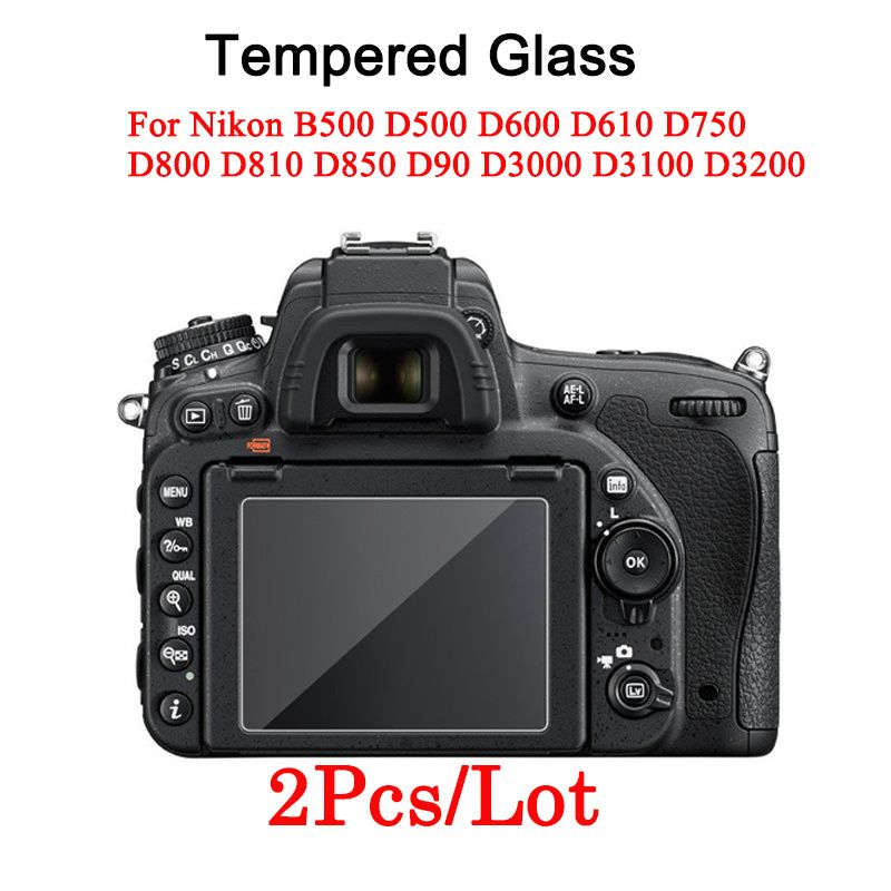 2PCS HD Clear Camera Tempered GlLCD Screen Protector For