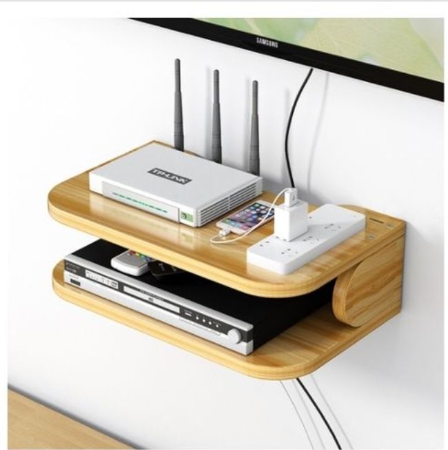 Floating DVD DSTV Remote Control Wall Shelf