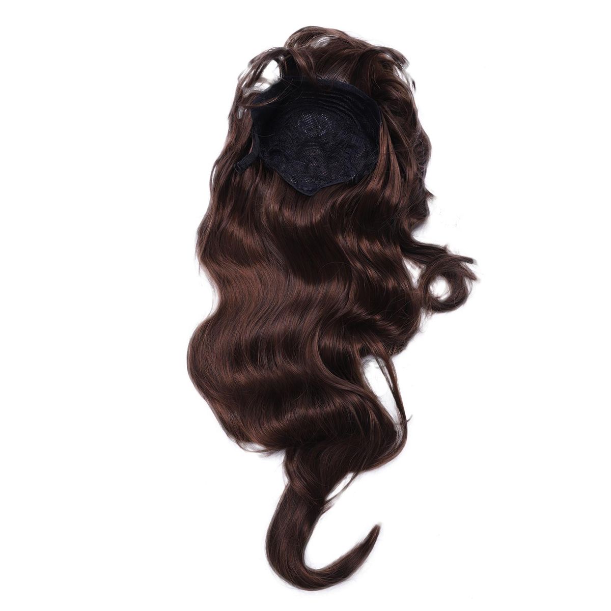Womens Girls Fashion Wavy Curly Long Hair Human Full Wigs Light Brown