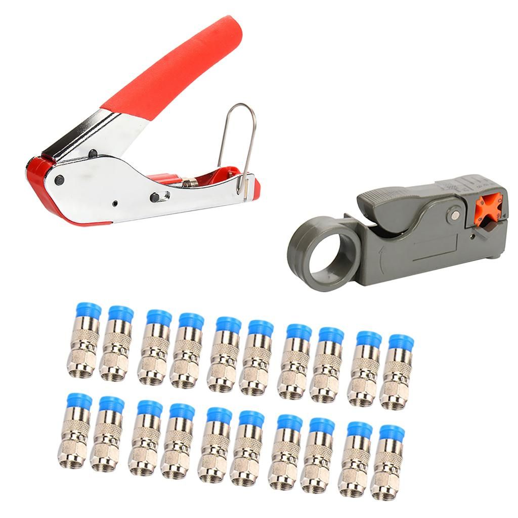 Coaxial Wire  F-Head Compression Cable Crimper  Blue