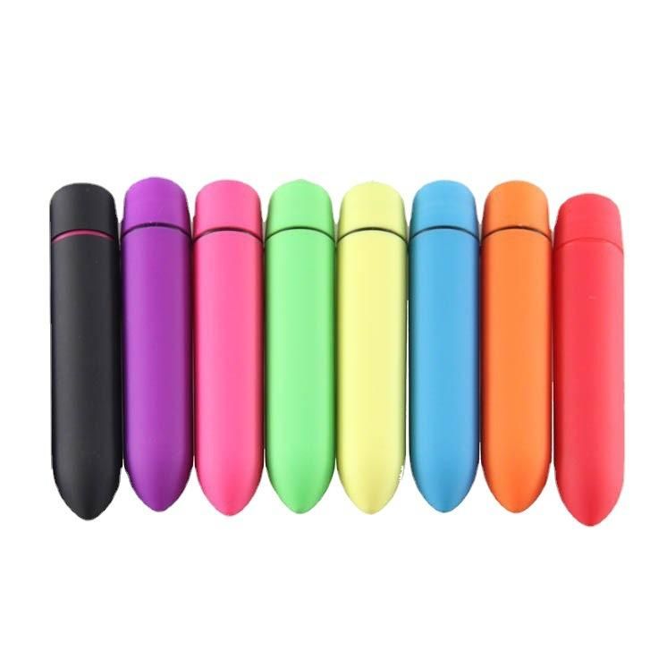 Multi-color ten-frequency single-frequency long bullet jumping egg vibrator pointed bullet source fun factory wholesale