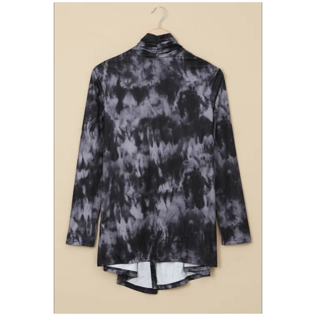Mfed Gray Tie Dye Cardigan