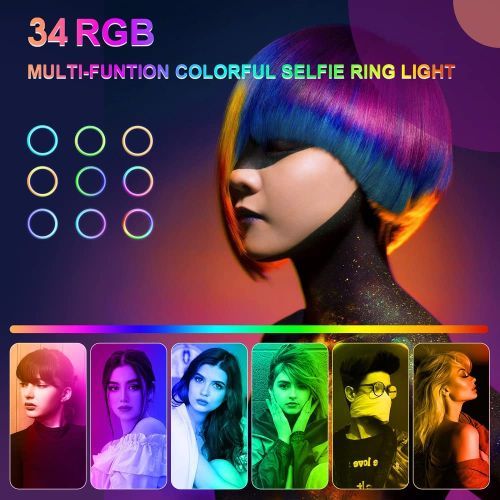 10'' Inch Rgb Ringlight - Ring Light With Tripod Stand