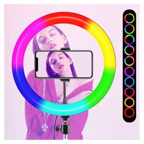 10'' Inch Rgb Ringlight - Ring Light With Tripod Stand