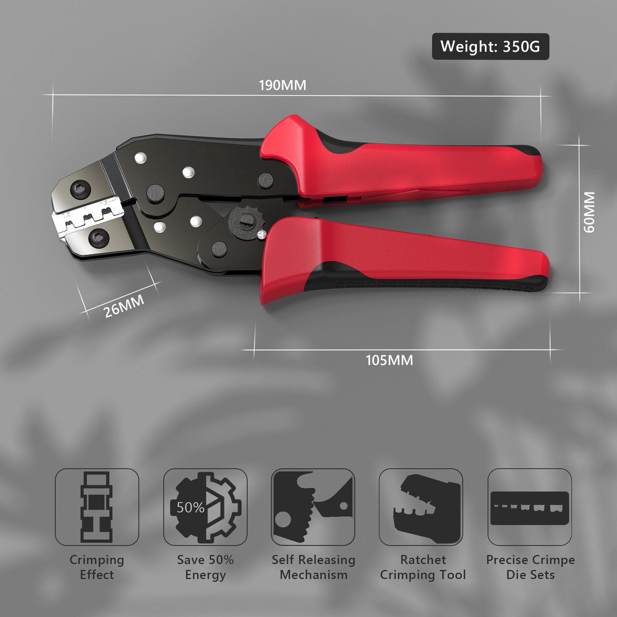 Crimping Tool Kit With Bag Cable Ratchet Crimping Pliers