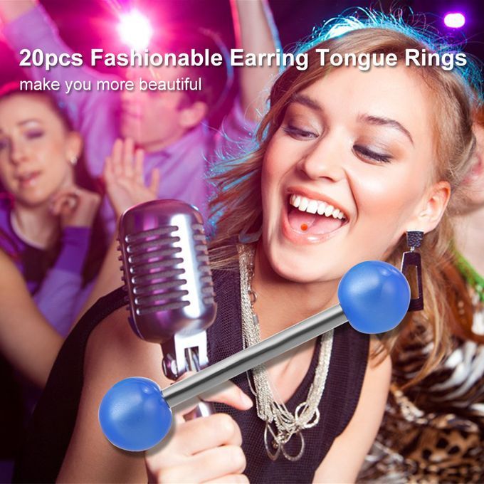 Fashionable Earring Tongue Ring Stainless Steel Body Tongue