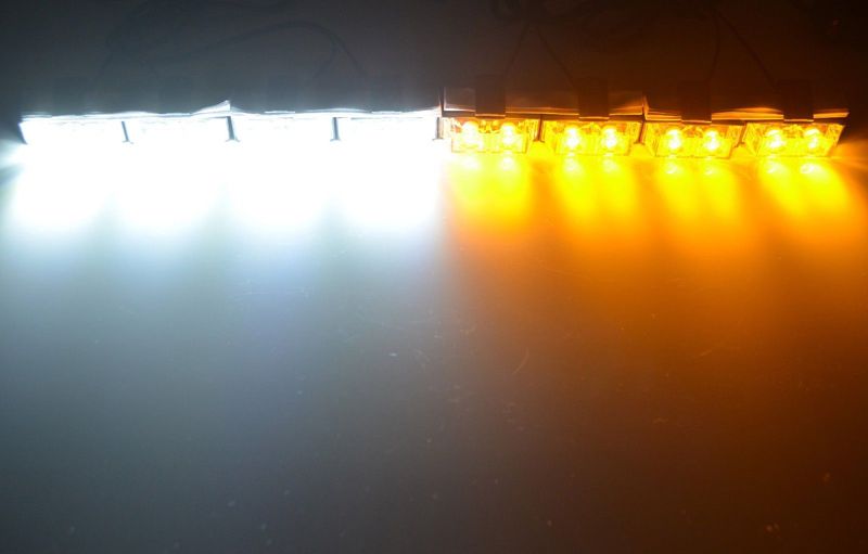 Aeing Red Blue Amber White 8x2 Police Car Led Flash Strobe