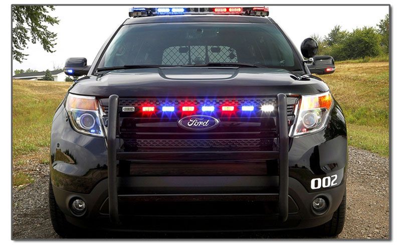 Aeing Red Blue Amber White 8x2 Police Car Led Flash Strobe