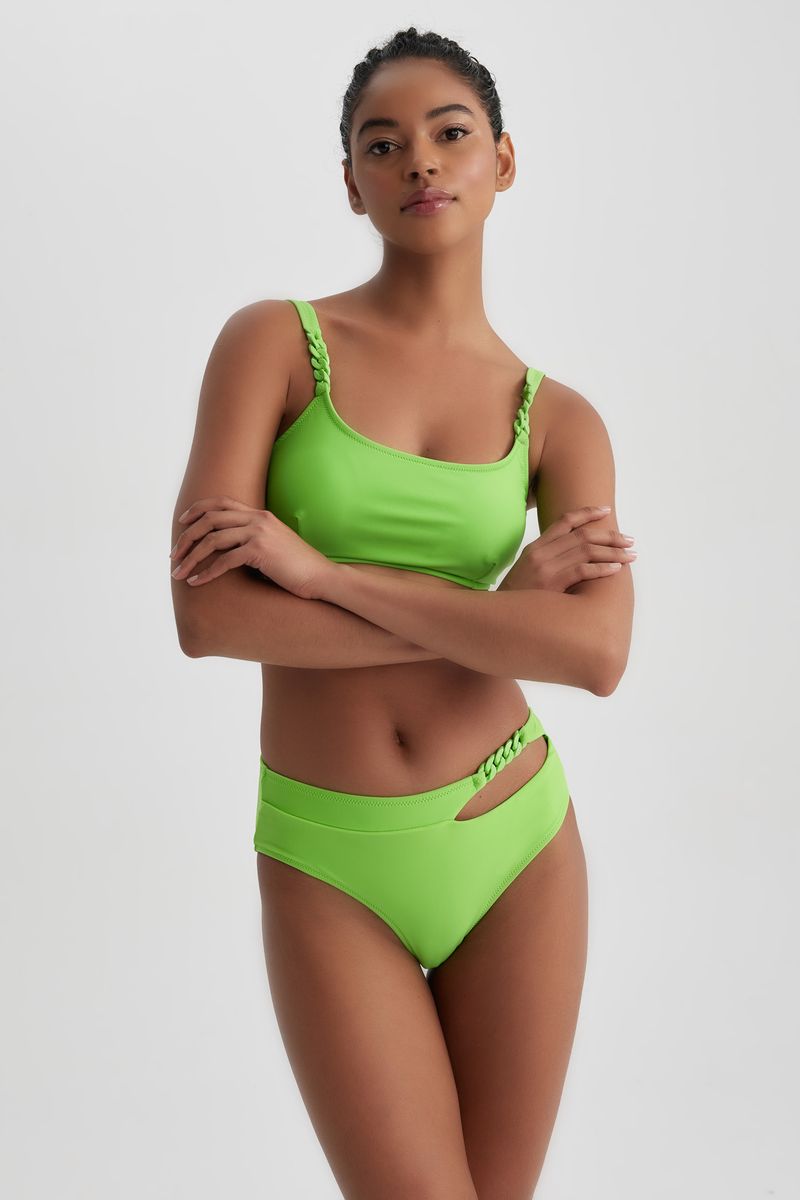 Woman Special Collection Regular Fit Bikini Bottom - Green