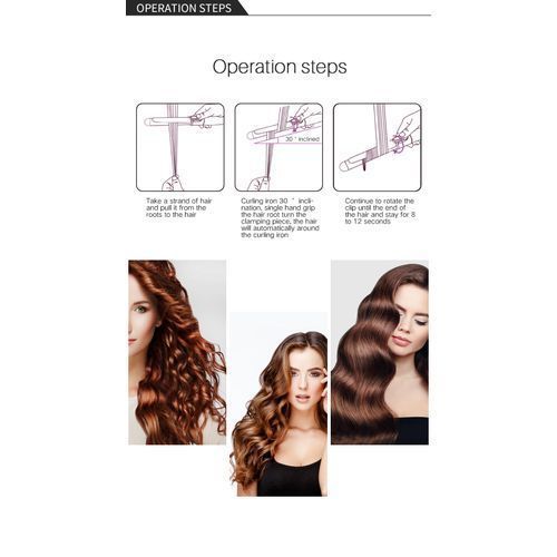 9/16/19/22/25/28/32mm Titanium Professional Electric Hair Curler Tools Various Size