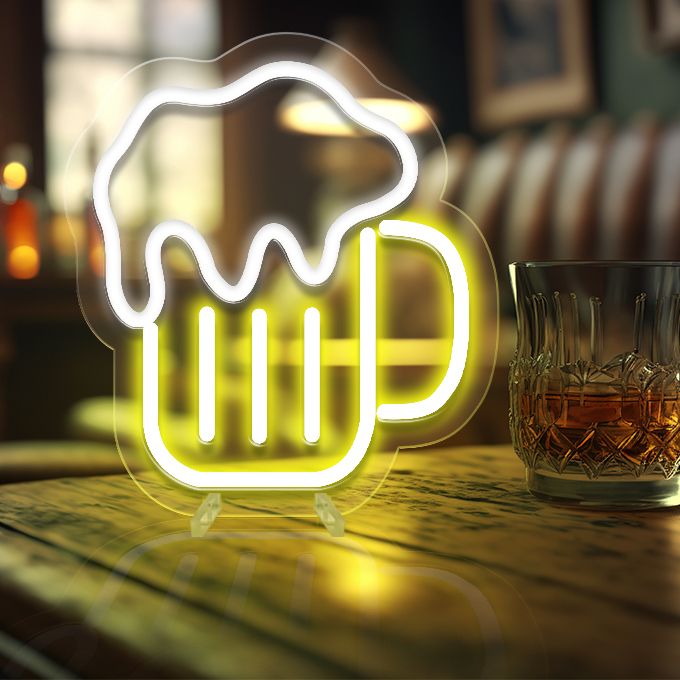 Beer Neon Sign USB Night Light-18*20CM