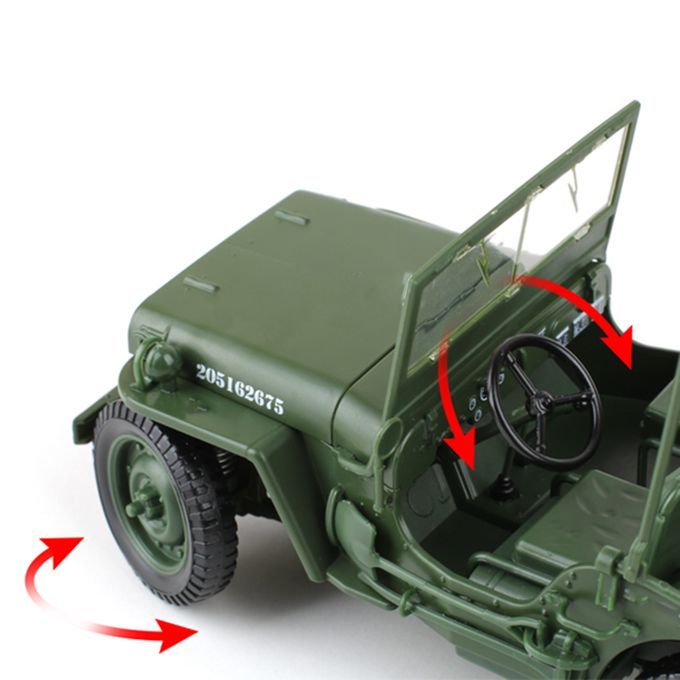 685006 1/18 Jeep Toy Car Tactics Car Model Decoration And