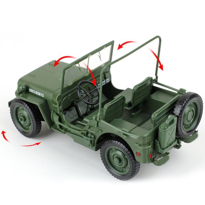 685006 1/18 Jeep Toy Car Tactics Car Model Decoration And