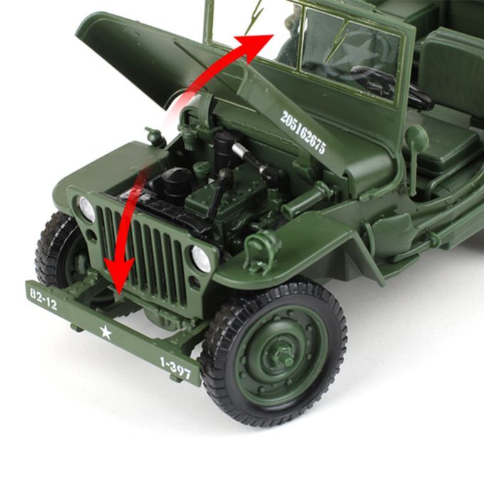 685006 1/18 Jeep Toy Car Tactics Car Model Decoration And