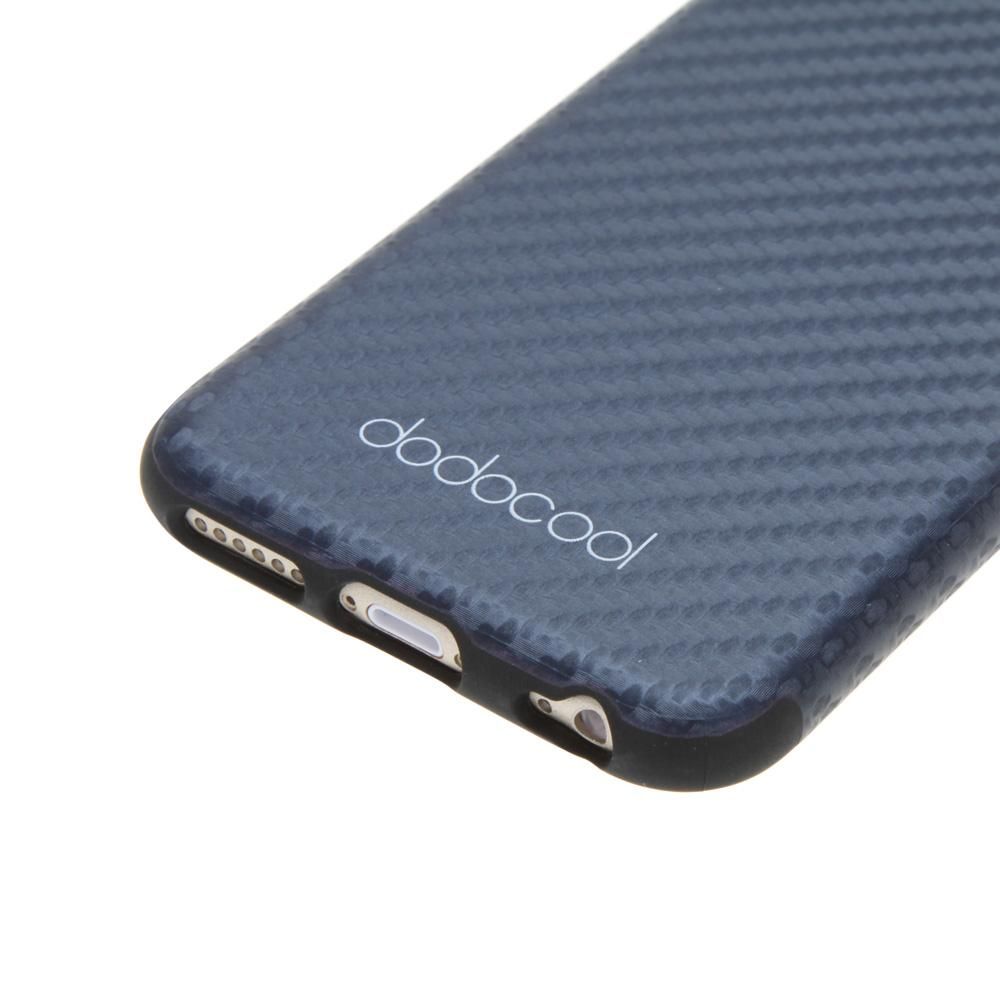 dodocool Soft Textured PU Leather TPU Case Back Cover Skin Protective Shell for 4.7" Apple iPhone 6 Dark Blue