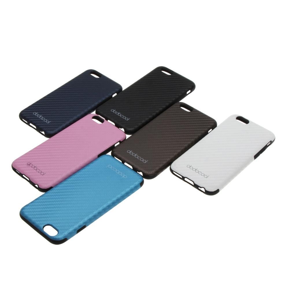 dodocool Soft Textured PU Leather TPU Case Back Cover Skin Protective Shell for 4.7" Apple iPhone 6 Dark Blue