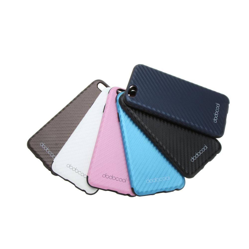 dodocool Soft Textured PU Leather TPU Case Back Cover Skin Protective Shell for 4.7" Apple iPhone 6 Dark Blue