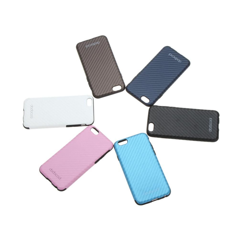 dodocool Soft Textured PU Leather TPU Case Back Cover Skin Protective Shell for 4.7" Apple iPhone 6 Dark Blue