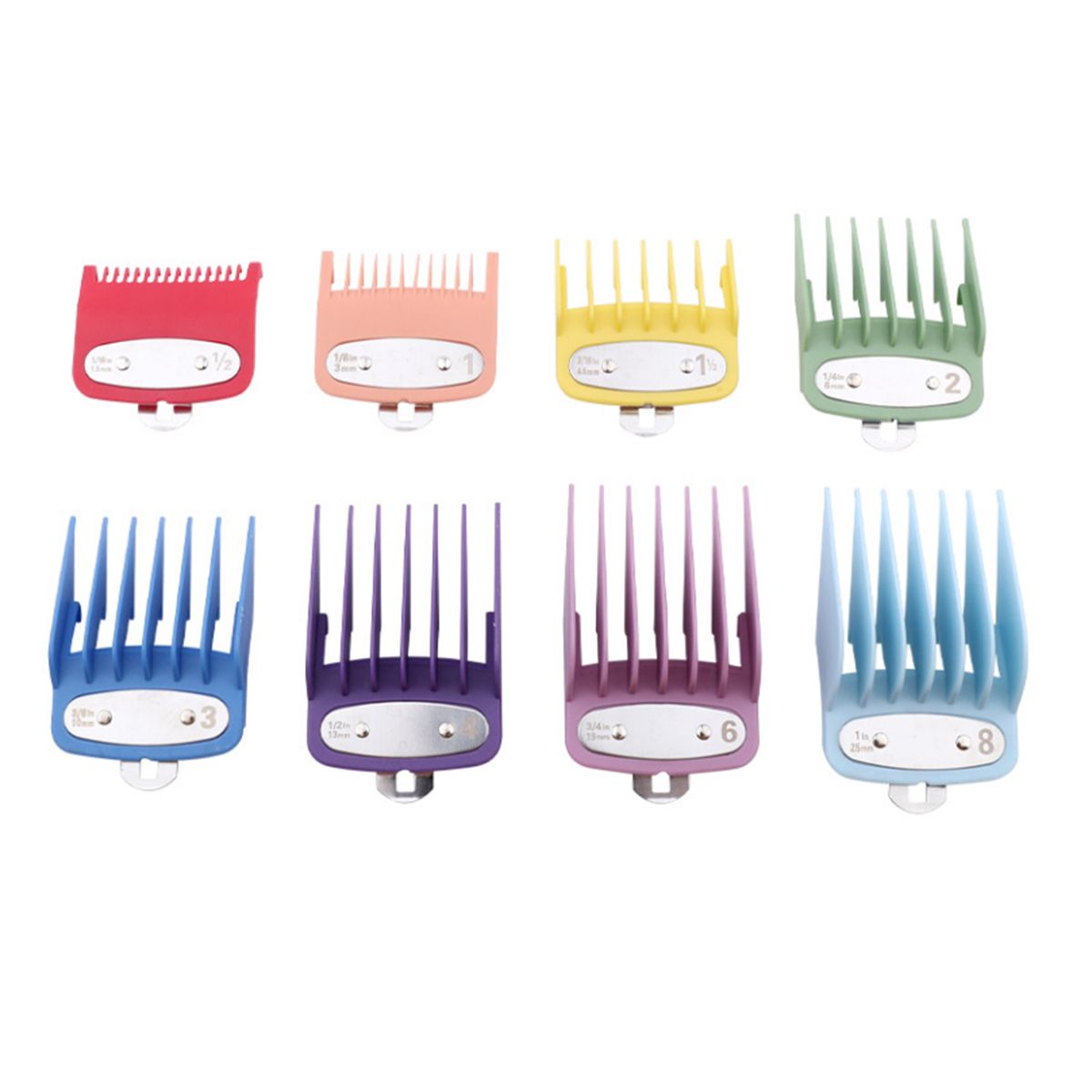 8PCS Hair Clipper Guide Combs Hair Clipper Guards Cutting