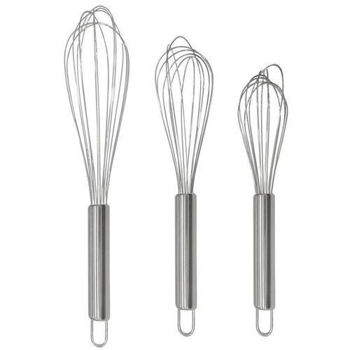 3Pcs Stainless Steel Egg Whisk