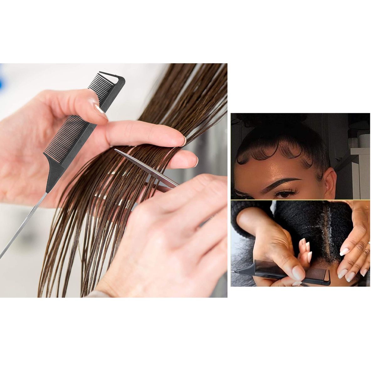 3PCS Hair Detangler Scalp Massager Shampoo Brush Hair Comb
