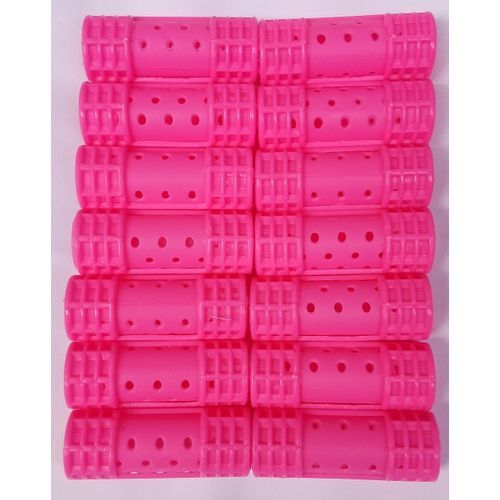 14PCS/SET PROFESSIONAL HAIR STYLING ROLLER, 7cmx3cm, X-LARGE SIZE, PINK COLOUR