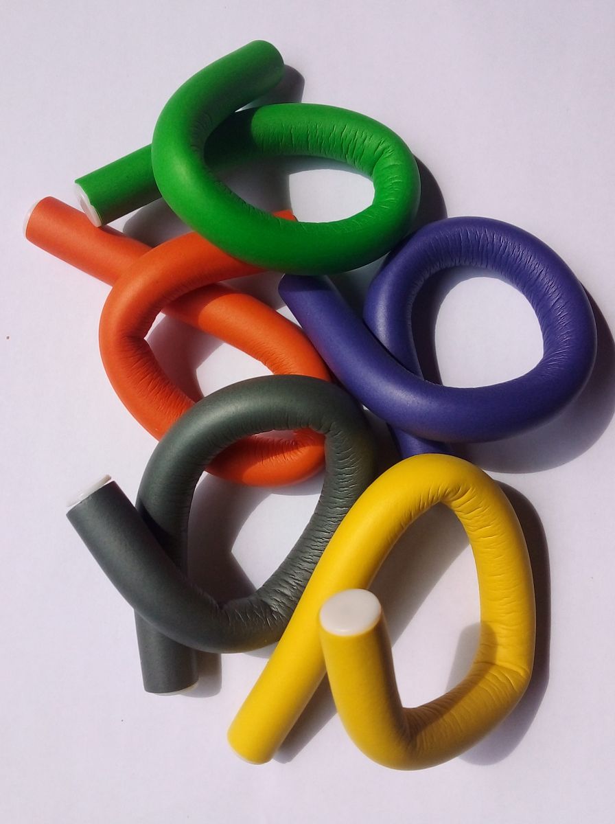 BENDABLE HAIR CURLER/ROLLERS MULTI- COLOUR