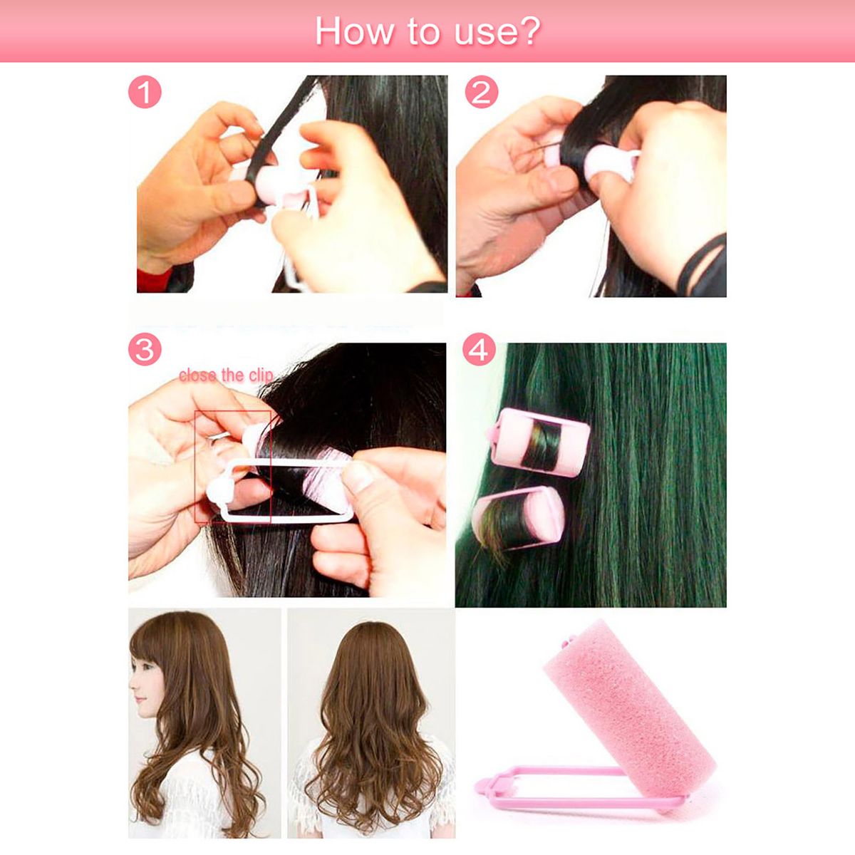 12pcs Magic Sponge Foam Cushion Hair Styling Rollers Curlers