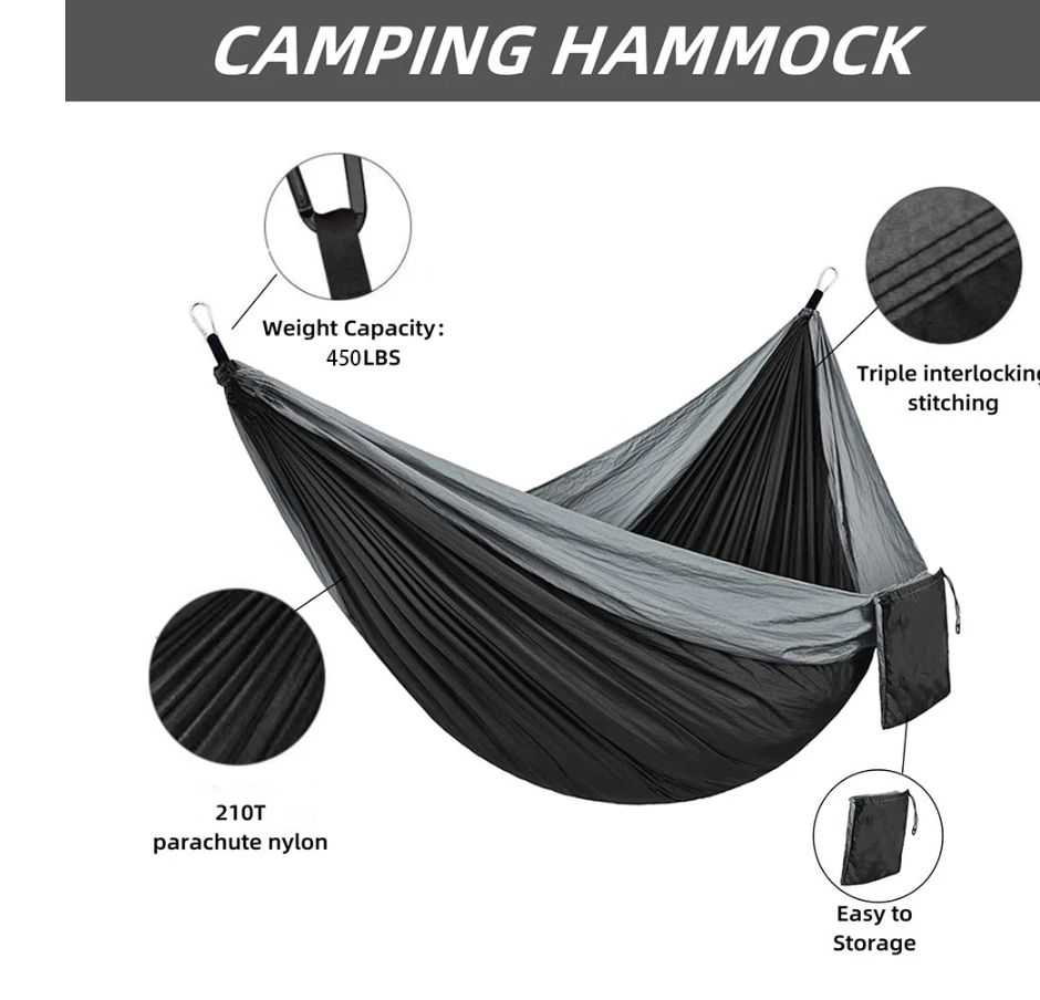270*140cm Outdoor Single Camping Hammock Lightweight