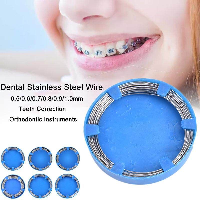 Dental Steel Wire Teeth With Orthodontic Stainless Steel Wire Orthodontic Material Model Complete 0.5-1.2mm 0.6mm