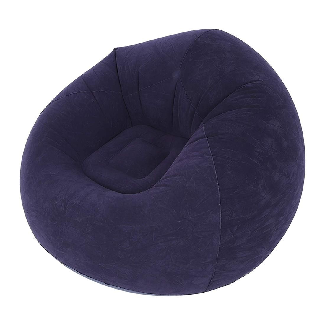 Large Inflatable Sofa Chair Bean Bag Flocking PVC Garden
