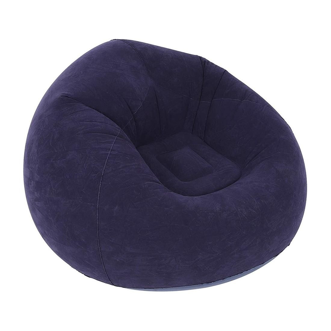 Large Inflatable Sofa Chair Bean Bag Flocking PVC Garden