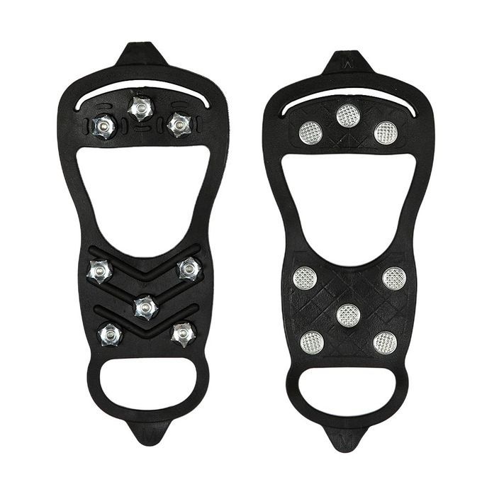 2x1 Pair 8 Teeth Anti-slip Ice Snow Shoe Walk Cleats Grips Crampon