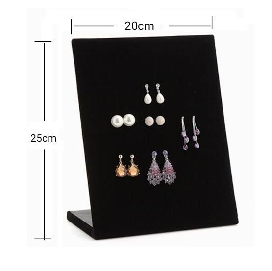 Earring Holder 60 Holes (30 Pair) Velvet Earring Stud Holder L Shaped Earrings Display Rack Stand Jewellery Display Organiser Earrings Tower Jewelry Showcase For Hanging Studs