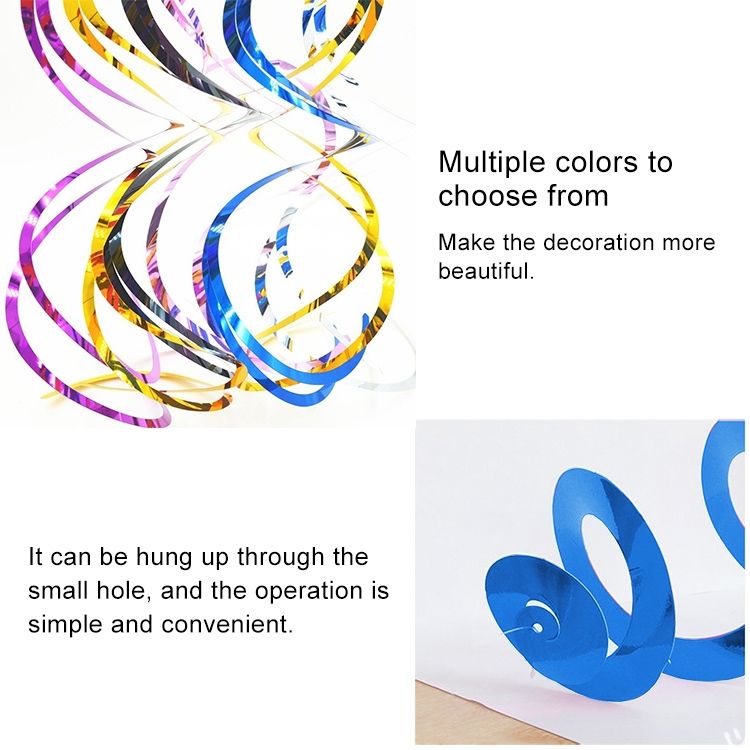 5 PCS 70cm PVC Spiral  Christmas Ornaments