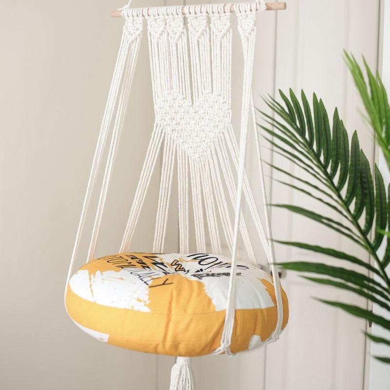 Cat Hammock Tapestry Swing Bed Macrame Cotton Rope Cat