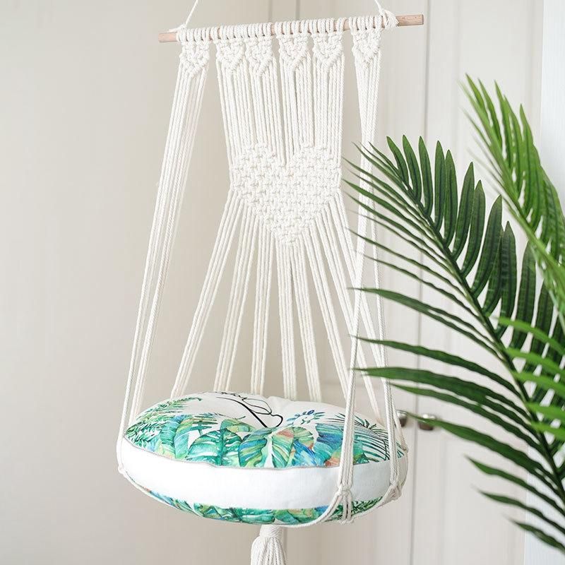 Cat Hammock Tapestry Swing Bed Macrame Cotton Rope Cat