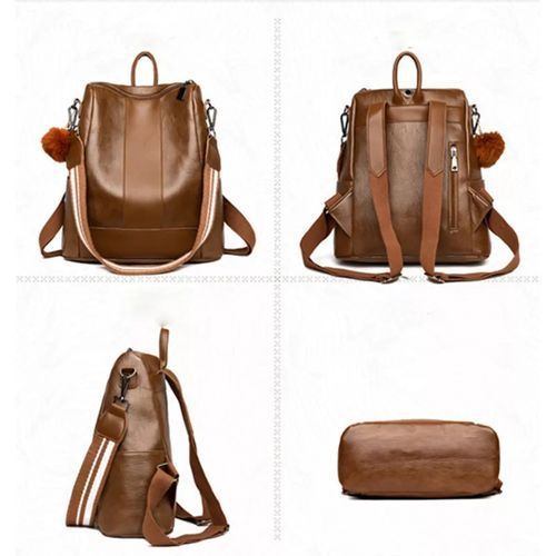 High Quality Ladies Fashion Soft Leather Backpack Bag