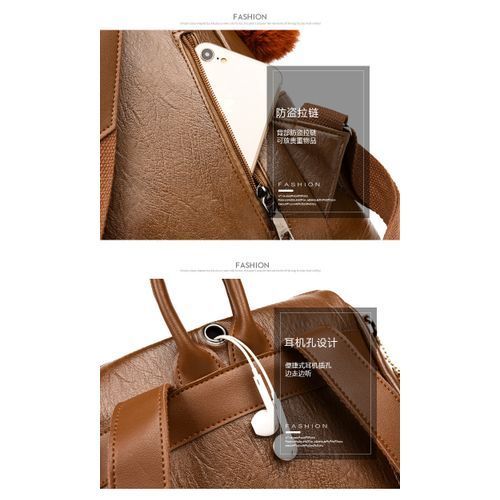 High Quality Ladies Fashion Soft Leather Backpack Bag
