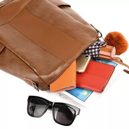 High Quality Ladies Fashion Soft Leather Backpack Bag