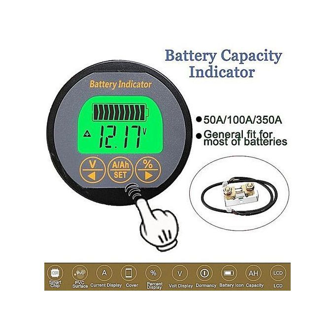 Electric Meter 80V 350A ABS Volt/Battery/Current LCD Display TR-16