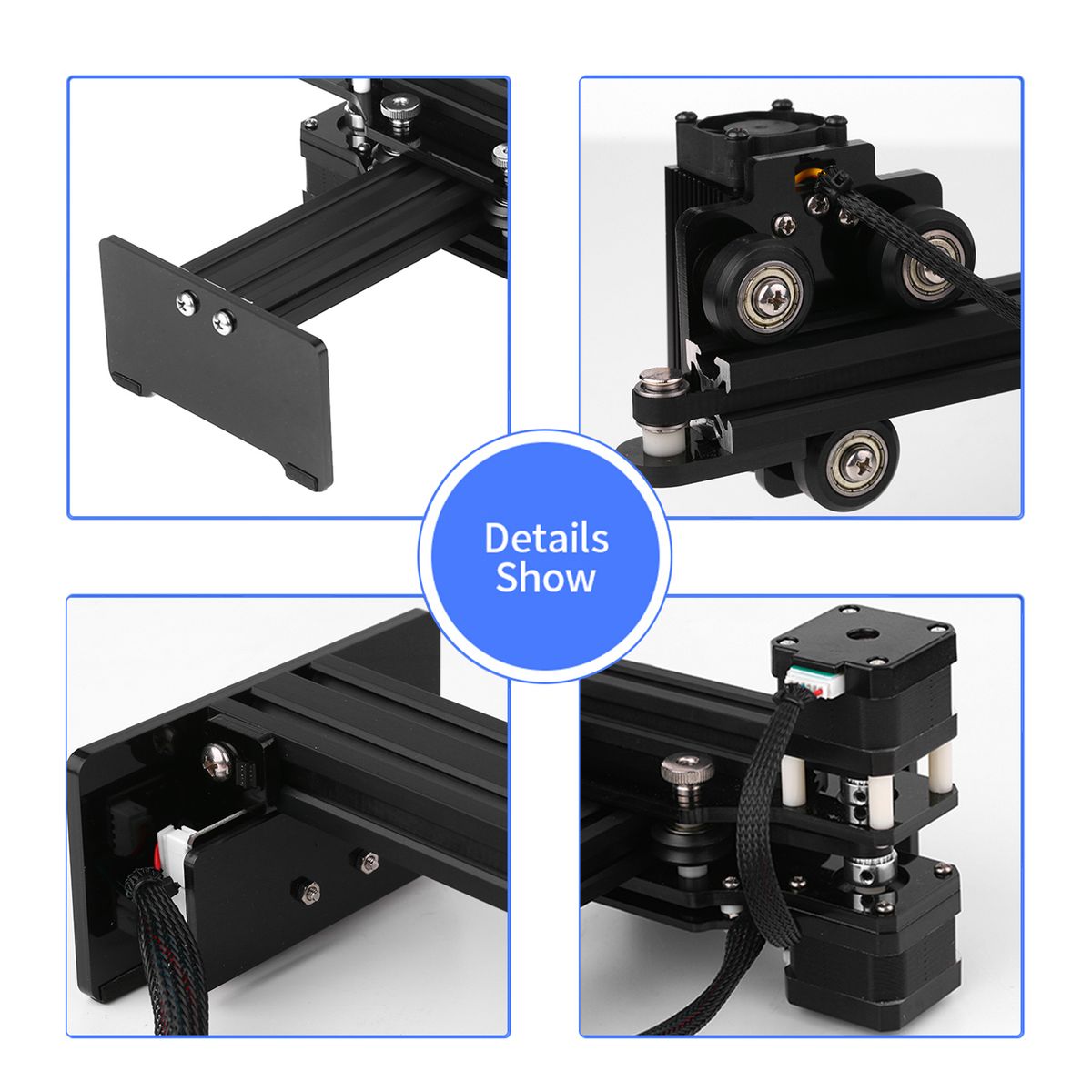 450nm 80W Laser Engraving Machine Fixed Focal Length Mini