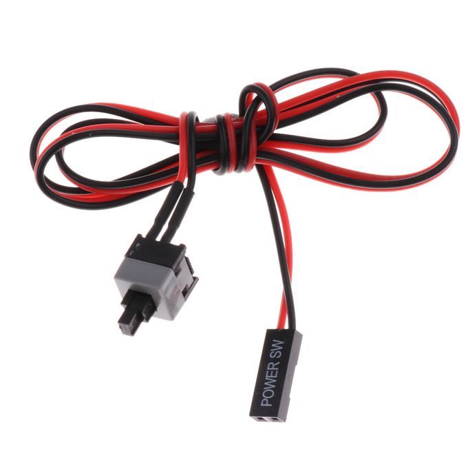 5pcs PC  Computer On/Off/Reset Switch Power Cord Restarting Switch
